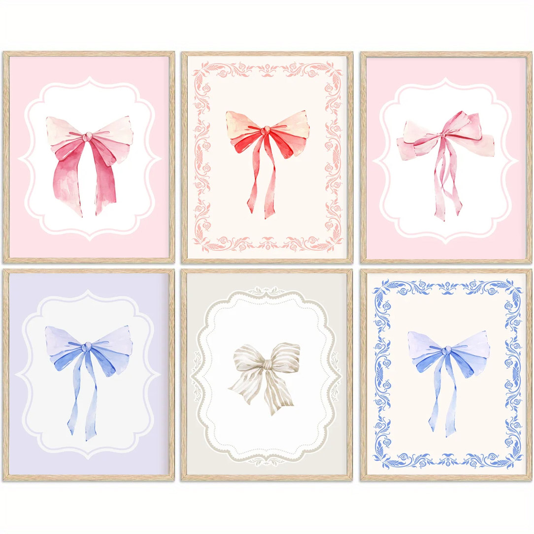 Photography Pose - (1pc frameless)1pc Modern Minimalist Coquette Bow