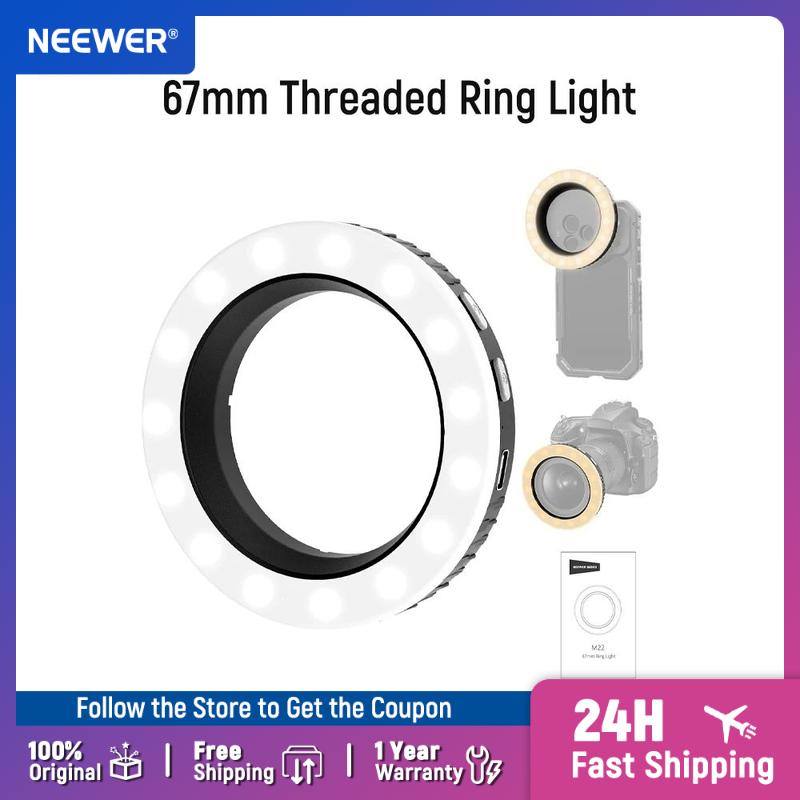 Photography Basic - NEEWER Basics 67mm Threaded Ring Light