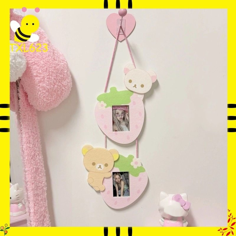 Photography Definition - Rilakkuma Cartoon Strawberry Bear Double Connected