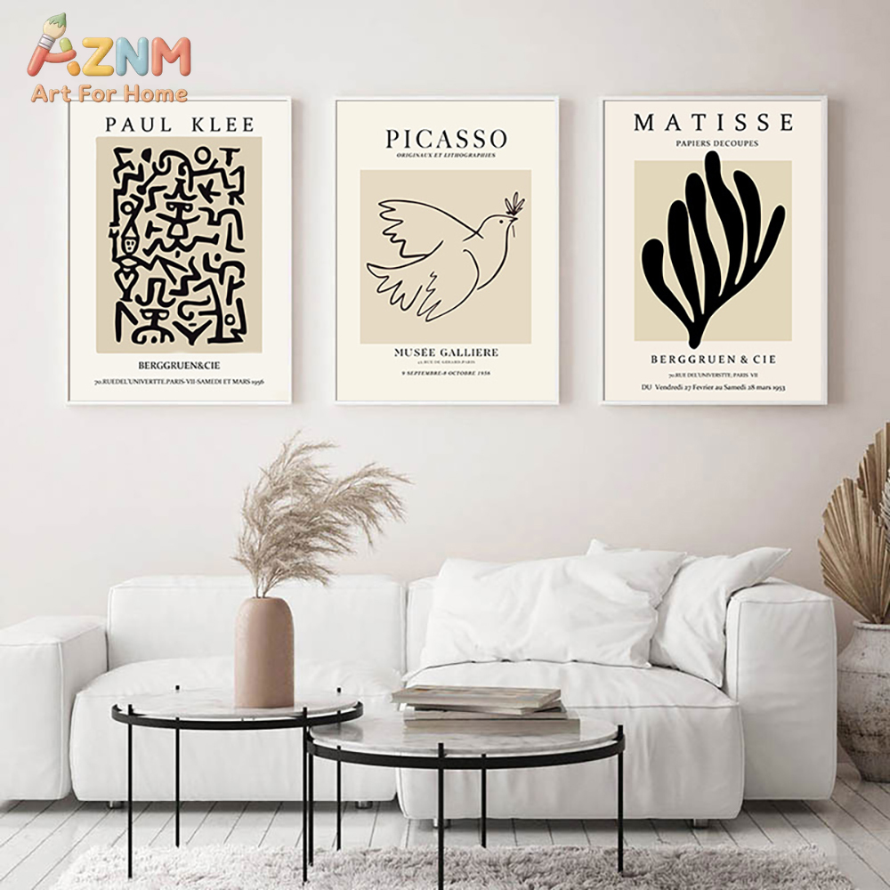 Photography Pose - 3PCS Matisse Picasso Paul Klee Exhibition