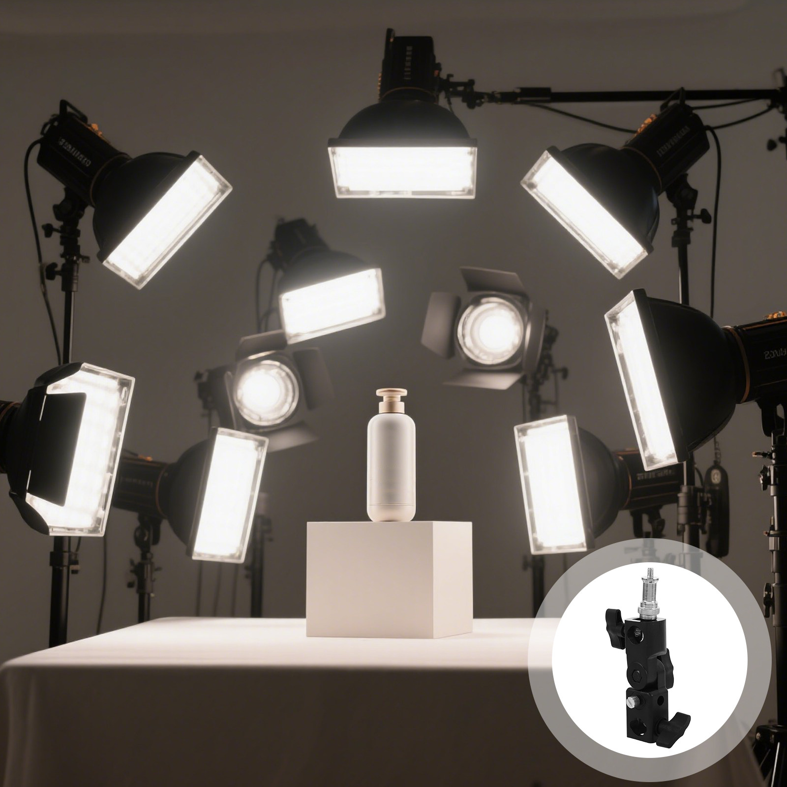 Photography Umbrella Light - Adjustable Umbrella Mount Holder Camera Flash