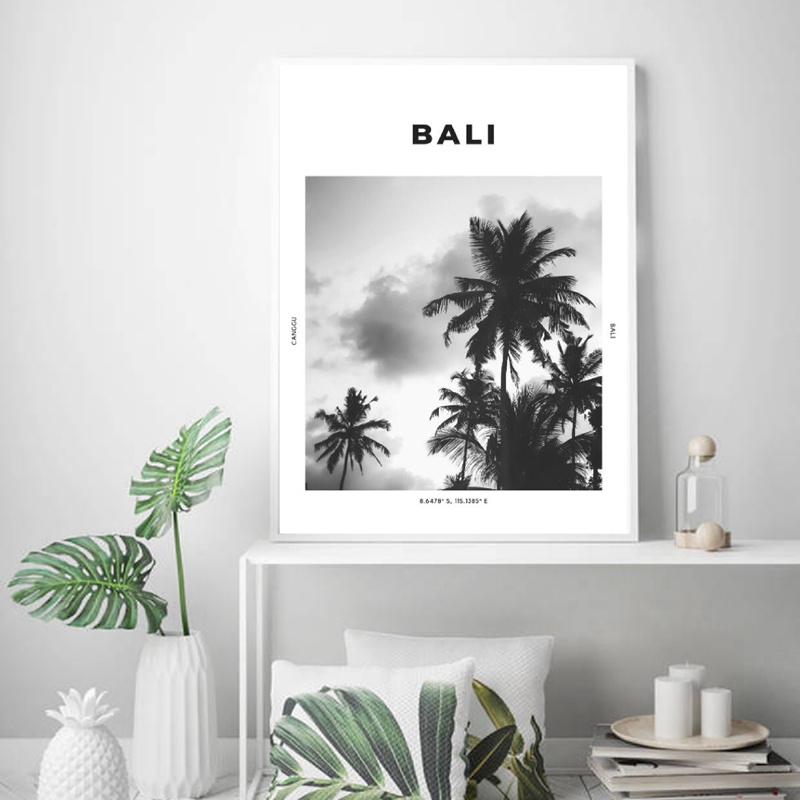 Bali Travel Print Black White  - đánh giá và giá Photography Bali