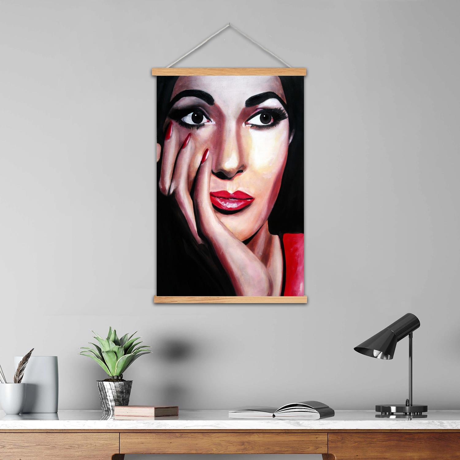 Maria Callas Framed Wall Paint - đánh giá và giá Photography Pose