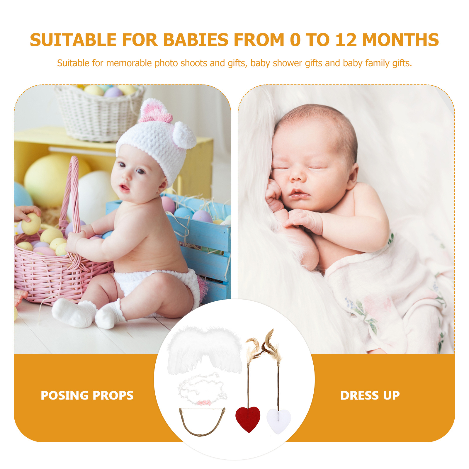 Baby Wing Headband Kit Infant  - đánh giá và giá Photography Outfits