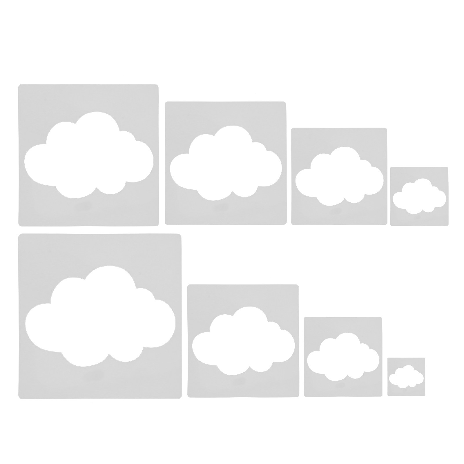 8Pcs Plastic Cloud Stencil Tem - đánh giá và giá Photography Model