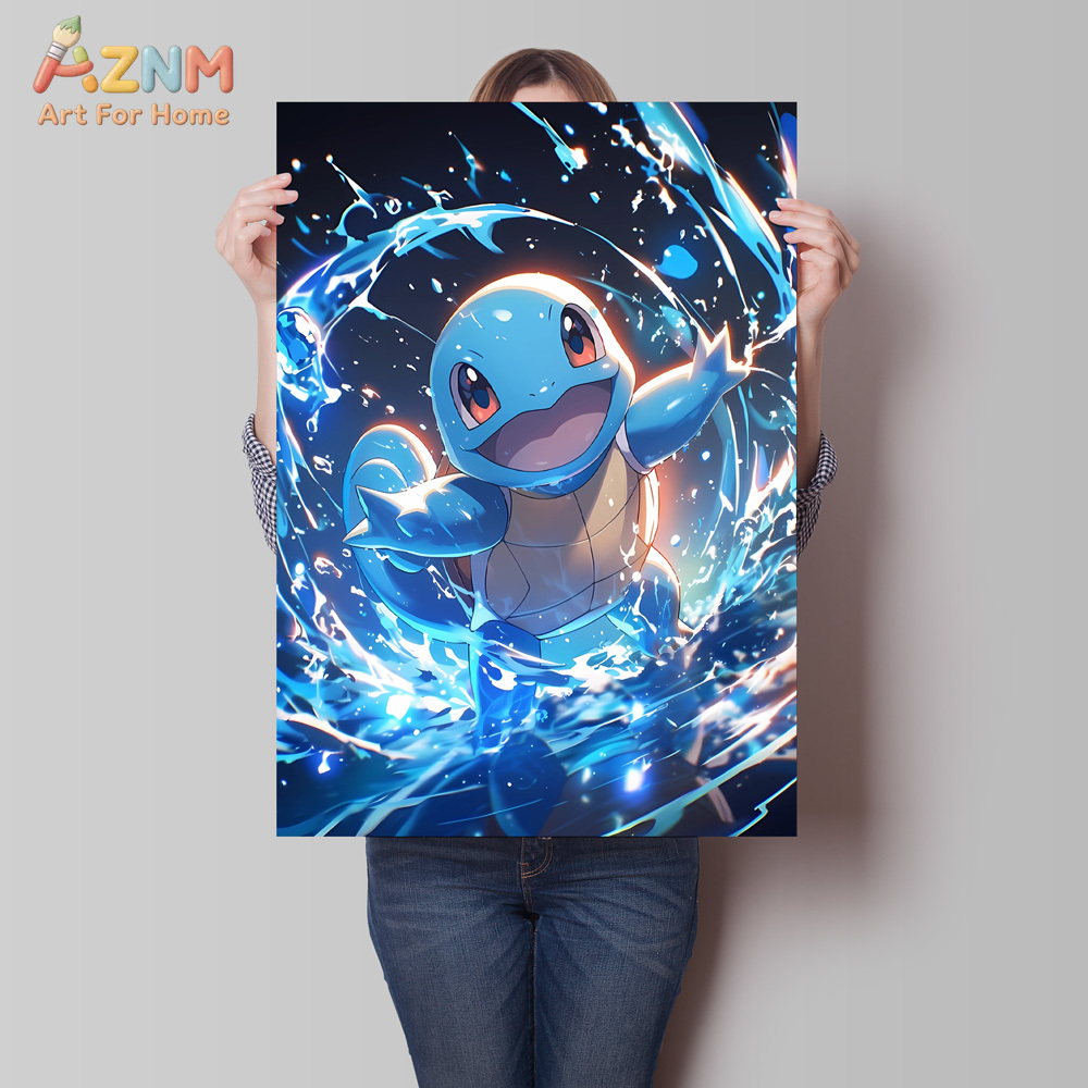 AZNM Pokemon Vaporeon Squirtle - đánh giá và giá Photography Pose