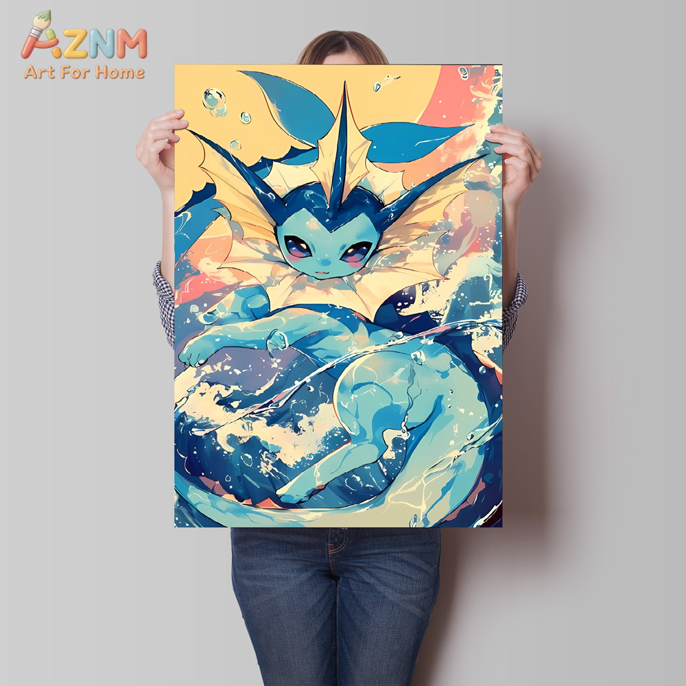 AZNM Pokemon Vaporeon Squirtle - đánh giá và giá Photography Pose