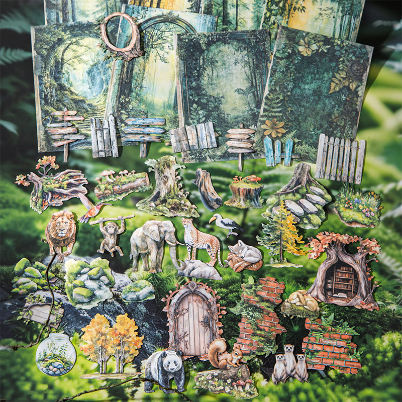 100pcs/box forest animals Deco - đánh giá và giá Photography Journal