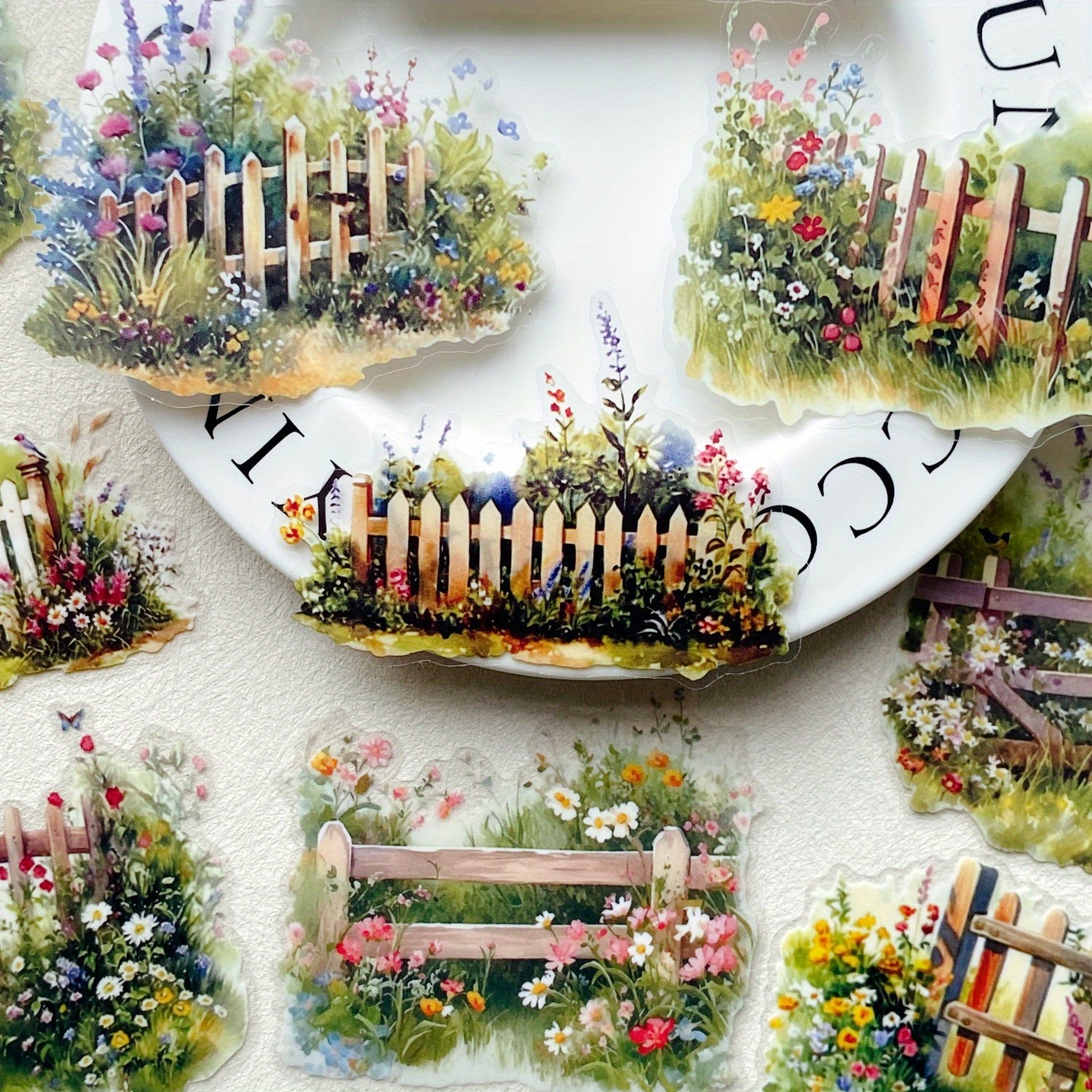 10pcs Plant Flowers Sticker PE - đánh giá và giá Photography Journal