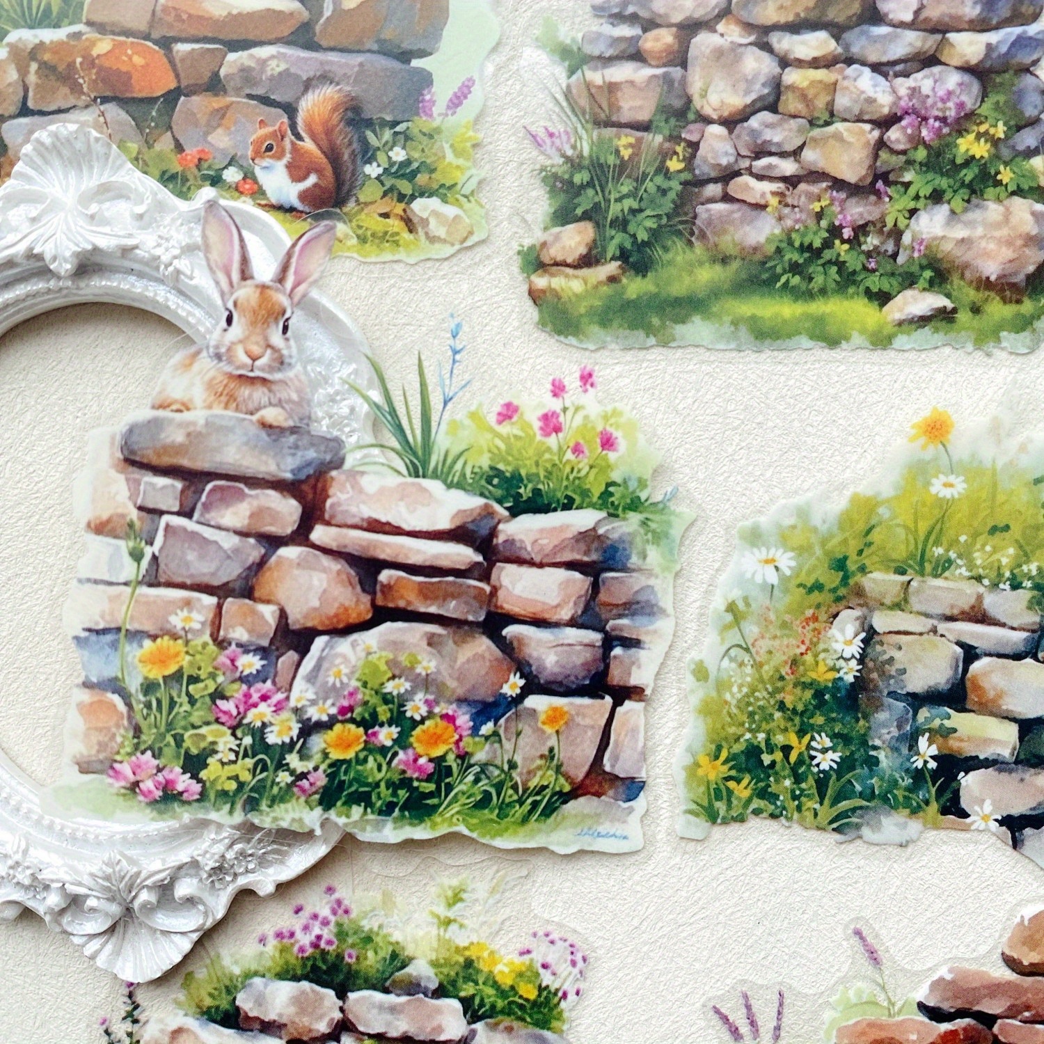 10pcs Plant Flowers Sticker PE - đánh giá và giá Photography Journal