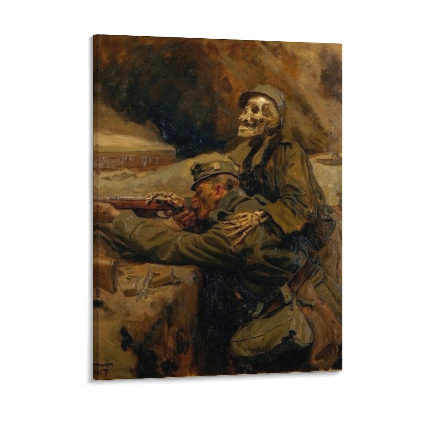 Death And The Soldier Canvas P - đánh giá và giá Photography Pose