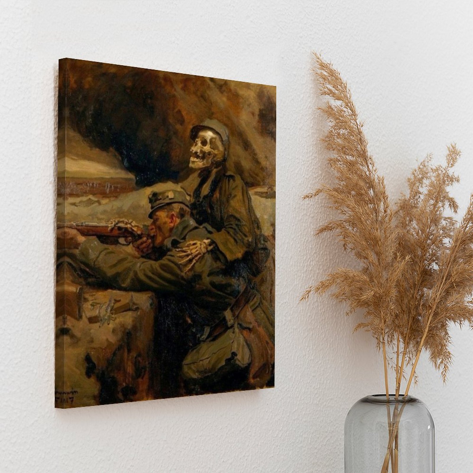 Death And The Soldier Canvas P - đánh giá và giá Photography Pose