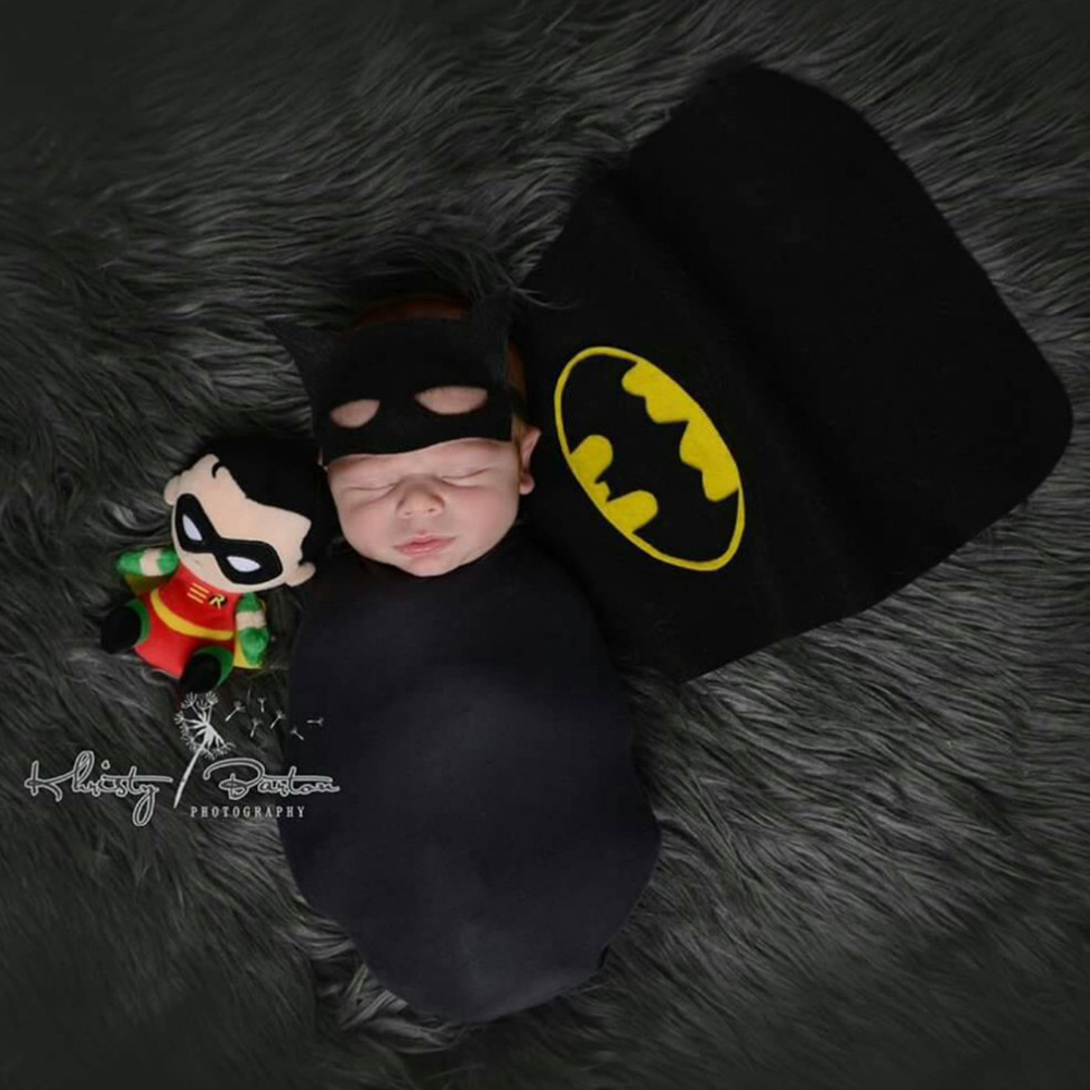 Newborn Baby Batman Cape and W - đánh giá và giá Photography Outfits